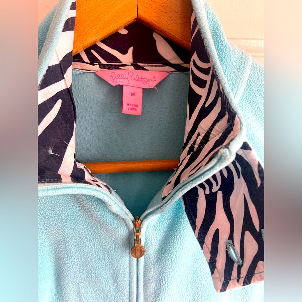 Lilly Pulitzer full zip fleece M